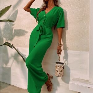 Vibrant Green Jumpsuit